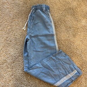 Bedazzled flowy pants